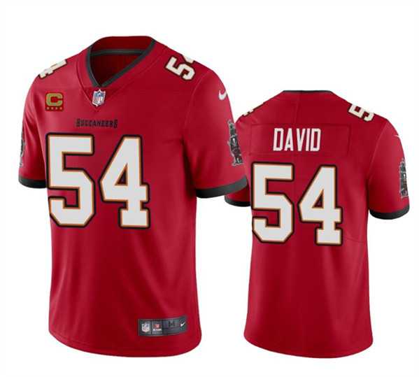 Men & Women & Youth Tampa Bay Buccaneers #54 Lavonte David Red 2024 With 4-Star C Patch Vapor Limited Stitched Jersey